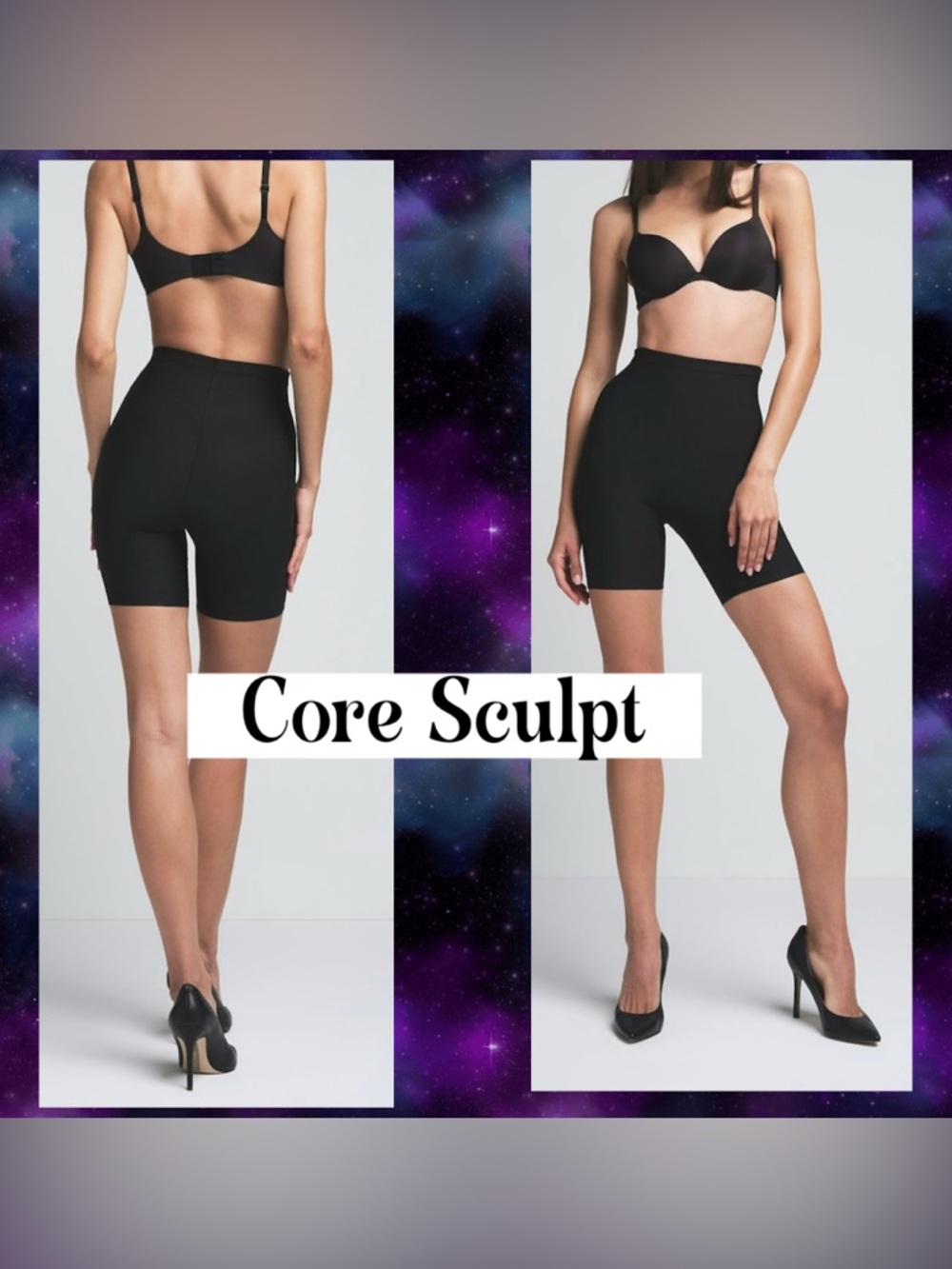 Skims CORE SCULPT MID RISE SHORT Onyx